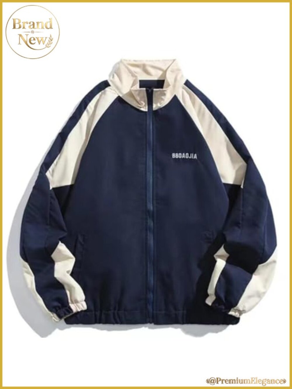 Y2K Windbreaker Jacket Vintage Racing College Colorblock Oversized Harajuku Hip